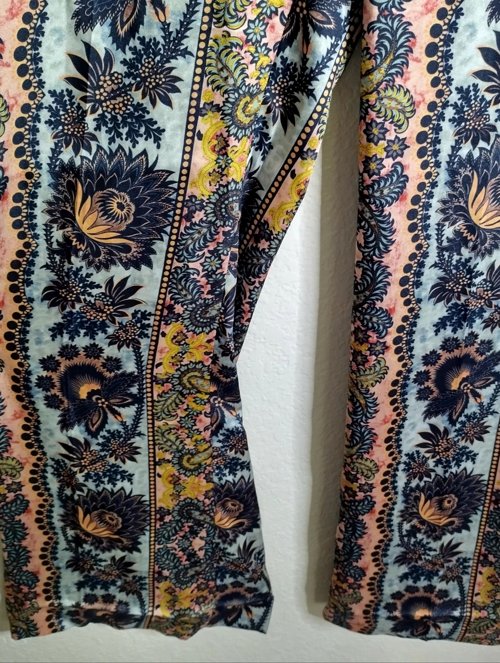 Sandro Flowing Baroque Printed Trousers Sz 34/XS - Picture 5 of 12
